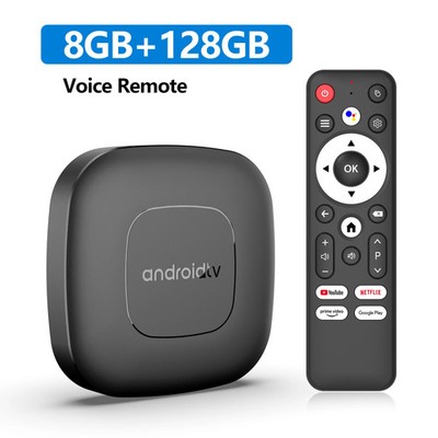 Mortal Android 16 TV Box 8GB 128GB | 8K HDR10+ | WiFi 6 | RK3518 | Voice Remote